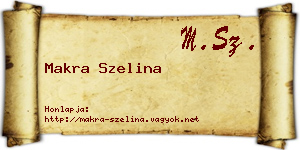 Makra Szelina névjegykártya